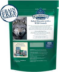 Blue Buffalo Wilderness Trail Treats High Protein Grain Free Dog Biscuits Crunchy Dog Treats, Duck Recipe