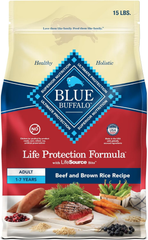 Blue Buffalo Life Protection Formula Adult Dry Dog Food, Helps Build and Maintain Strong Muscles, Made with Natural Ingredients, Beef & Brown Rice Recipe