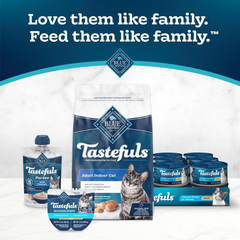 Blue Buffalo Tastefuls Savory Singles Natural Wet Cat Food Cuts in Gravy, Salmon and Tuna Variety Pack