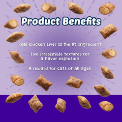 Blue Buffalo Bursts Feline Chicken Liver and Beef Flavour Cat Treats