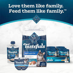 Blue Buffalo Tastefuls Spoonless Singles Variety Pack, Wet Cat Food Paté, 2.6-oz. Twin-Pack Trays, Chicken & Turkey Entreé