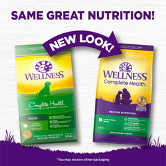 Wellness Complete Health Dry Dog Food, Wholesome Grains, Natural, Lamb & Barley Recipe