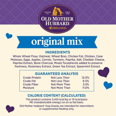 Old Mother Hubbard by Wellness Classic Original Mix Natural Dog Treats, Crunchy Oven-Baked Biscuits, Ideal for Training, Mini Size