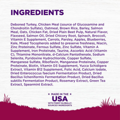 Wellness Complete Health Small Breed Adult Dry Dog Food with Grains and Real Turkey, Natural Ingredients, Omega Fatty Acids, and Probiotics, Made in USA