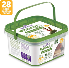 Whimzees Wellness Variety Pack Dog Dental Treats, Natural Chews, Medium Size