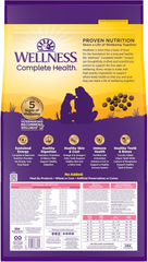 Wellness Complete Health Sensitive Skin & Stomach Dry Dog Food, Wholesome Grains, Natural, Salmon & Rice Recipe