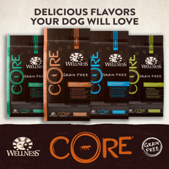 Wellness CORE Natural Grain Free Dry Dog Food, Ocean Whitefish, Herring & Salmon