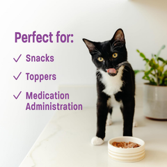 Wellness Lickable Treats Soft Puree Natural Grain Free Adult Cat Treats, Duck Recipe