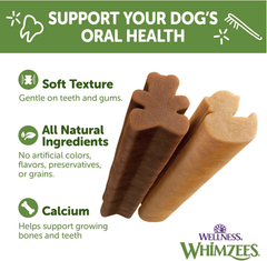 Wellness WHIMZEES Puppy Dog Dental Treats, Natural Chews, Extra Small & Small Size Stick