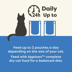Applaws Natural Fish Bone Broth with Tuna Fillet Cat Food Spout Pouch 12 / 3 oz