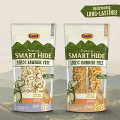 Cadet Smart Hide Rawhide Free Dog Treats – Peanut Coated