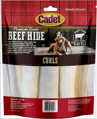 Cadet Premium Grade Beef Hide, Long-Lasting Rawhide Rolls, Single-Ingredient Dog Chews for Small Breeds