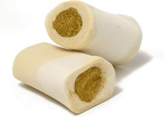 Cadet Stuffed Shin Bone - Highly Digestible, High Protein, Long-Lasting Dog Chew Bone for Aggressive Chewers, Supports Dental Health, - Cheese Flavor
