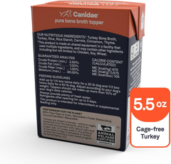 CANIDAE Pure Bone Broth Topper with Real Turkey & Rice Wet Dog Food