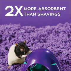 Carefresh 99% Dust-Free Playful Purple Natural Paper Small Pet Bedding with Odor Control