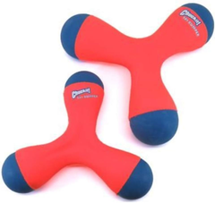Chuckit! Amphibious Tri-Bumper Fetch Dog Toy, Black