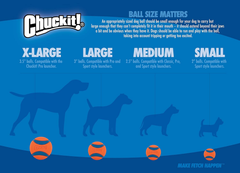 Chuckit! The Whistler Ball Dog Toy, for Dogs 20-60 lbs
