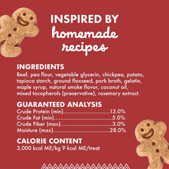 Buddy Biscuits Softies, Grain-Free Soft & Chewy, Natural Grilled Beef Flavor Dog Treats, Oven Baked in The USA