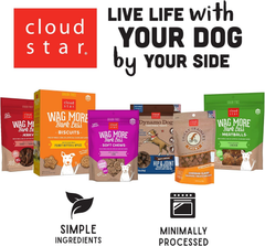 Cloud Star Wag More Bark Less Crunchy Grain Free Dog Treats, Cheddar Cheese