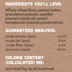 Cloud Star Wag More Bark Less Oats & Grains Crunchy Dog Treats, Peanut Butter