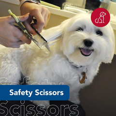 Coastal Pet Safari Dog Safety Scissors for Trimming Hair Around Eyes, Ears & Paws of All Dog Breeds