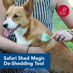 Coastal Pet - Safari - Shed Magic De-Shedding Tool for Dogs with Short to Medium Hair, No Color