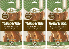 Fieldcrest Farms Nothin' to Hide Chicken Rings and Bones, 12 Count Each, Rawhide Alternative Dog Chews