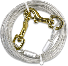 Four Paws Heavy Weight Tie Out Cable Silver