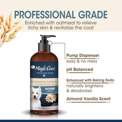 Four Paws Magic Coat Professional Series Nourishing Oatmeal Dog Whitening Shampoo