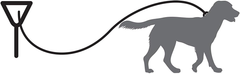 10ft Cable Tieout 1750lb - Silver