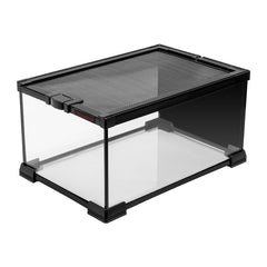 Aquatop Terrarium with Durable Mesh Top for Easy Access & Ventilation - Perfect for Reptiles & Plants
