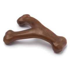 Benebone Wishbone Durable Dog Chew Toy for Aggressive Chewers, Real Peanut, Made in USA, for Any breed