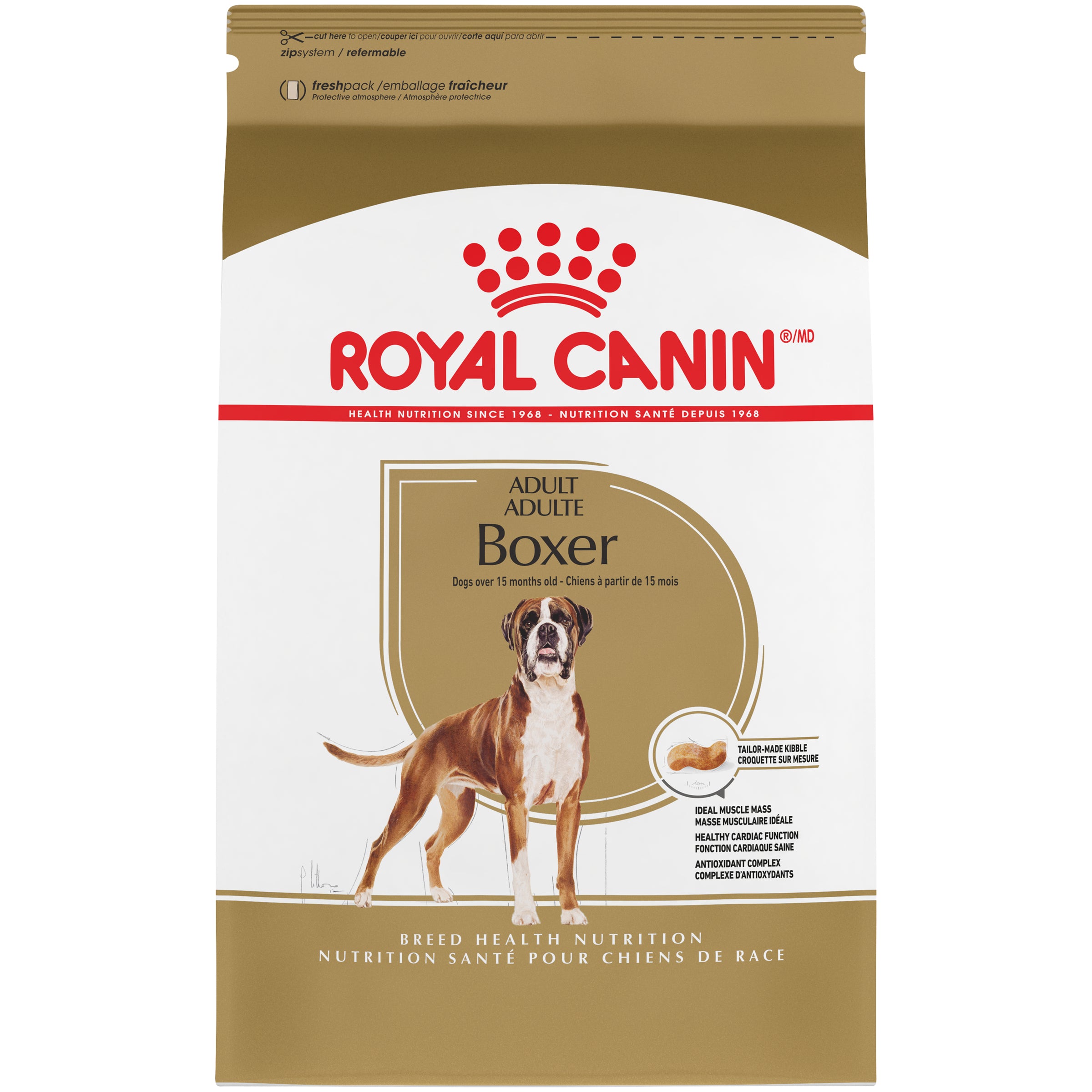 Royal CaninĀ® Breed Health NutritionĀ® Boxer Adult Dry Dog Food, 30 lb