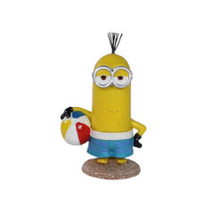 Penn-Plax Minions Officially Licensed Aquarium Ornament – Beach Buddy – Safe for Freshwater and Saltwater Fish Tanks – Small