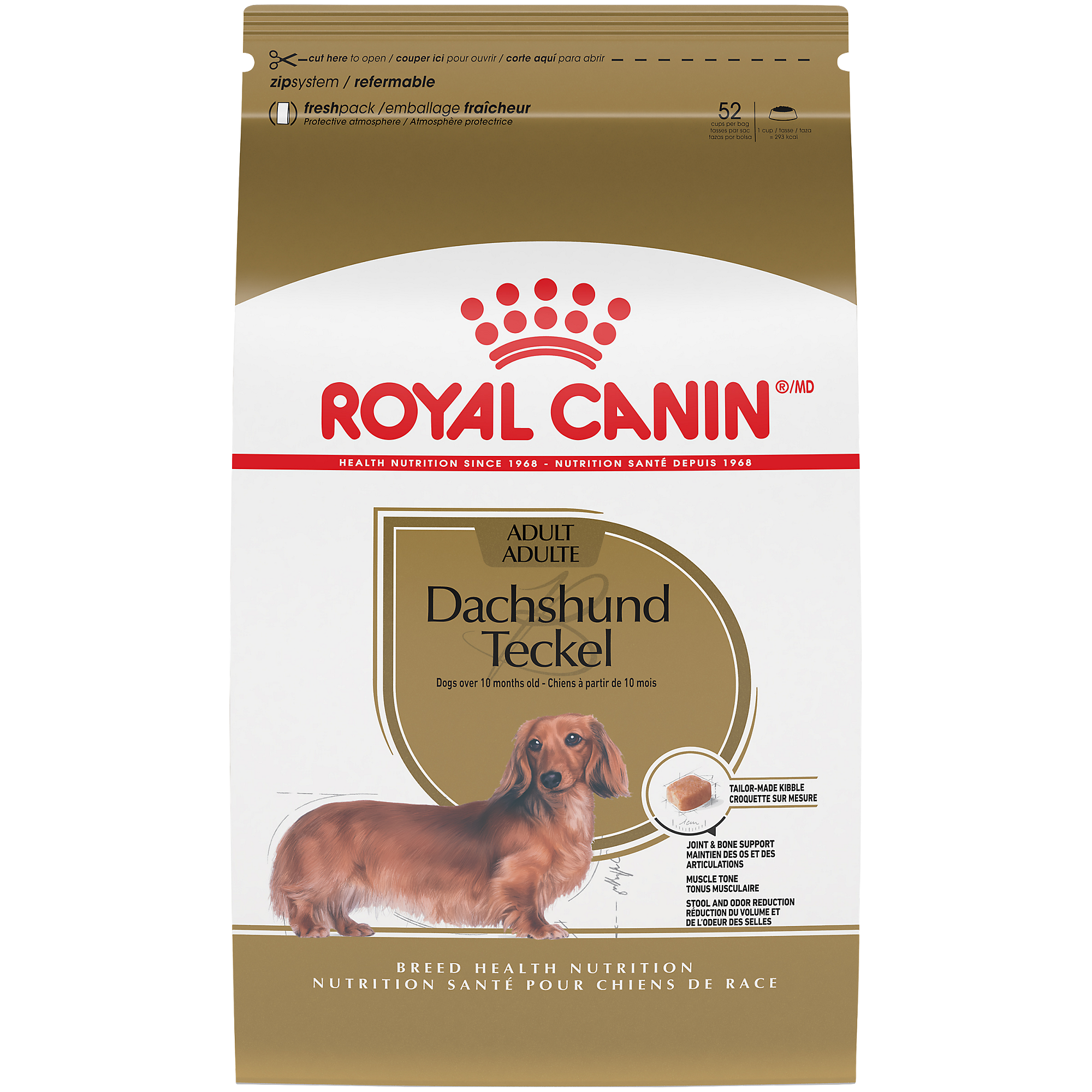 Royal CaninĀ® Breed Health NutritionĀ® Dachshund Adult Dry Dog Food, 10 lb