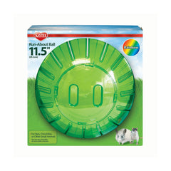 Kaytee® Run-About 11.5 Inch Exercise Ball Giant for Small Animal Rainbow Color 11.75 X 7.5 X 11.75 Inch