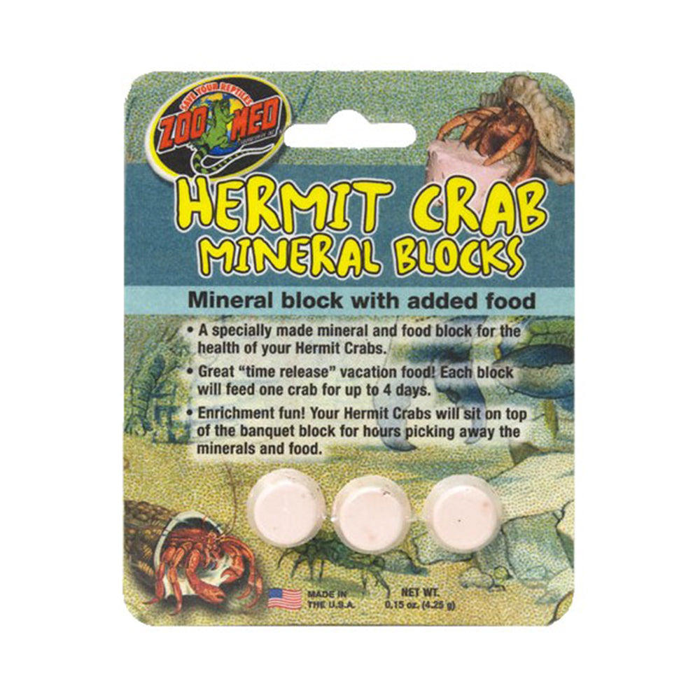 Zoo Med Laboratories Hermit Crab Mineral Blocks 3 Count