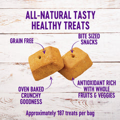 Wellness WellBars Dog Treats, Natural, Training Treat, Grain Free, Crunchy Yogurt, Apples & Banana