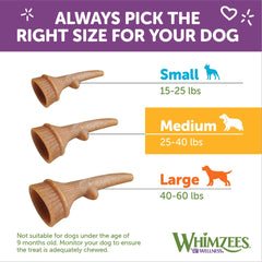 Whimzees Wellness Occupy Dog Dental Treats, Natural Chews, Medium Size