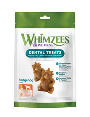 WHIMZEES by Wellness Hedgehog Natural Grain Free Dental Chews for Dogs, Large Breed, 6 count