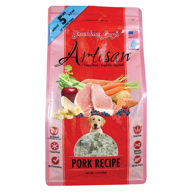 Grandma Lucy’s® Artisan™ Freeze Dried Grain Free Pork Recipe Dog Food
