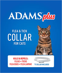 ADAMS Plus Flea & Tick Collar for Cats – 1 Count