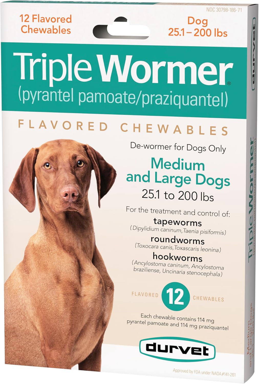 Durvet® Triple Wormer™ (Chewable Tablets)