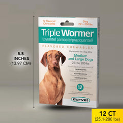 Durvet® Triple Wormer™ (Chewable Tablets)