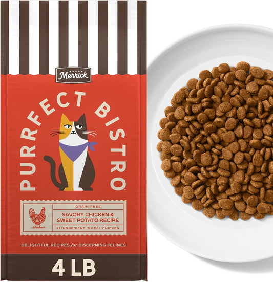 Merrick Purrfect Bistro Grain Free Chicken and Sweet Potato Cat