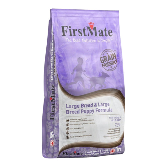 FirstMate Grain Friendly Large Breed Puppy & Adult Dog Food – Kibble (25lb Bag)