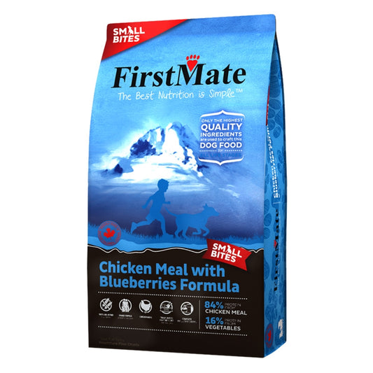 FirstMate Grain-Free Chicken & Blueberries Small Bites Dog Food – Kibble
