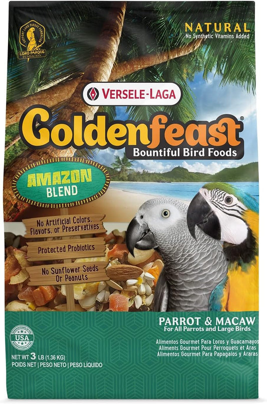 VL Goldenfeast Amazon Blend Bird Food – 3 lb