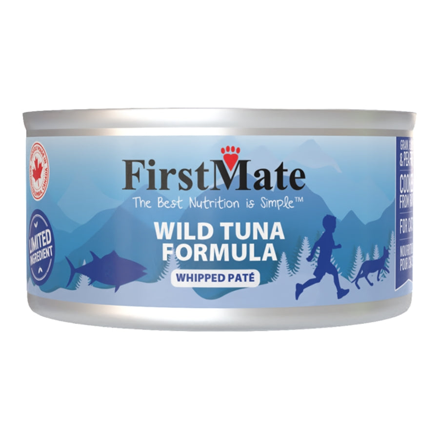 FirstMate Grain-Free Tuna Wet Cat Food (Pâté) – 5.5oz Cans (Case of 24)