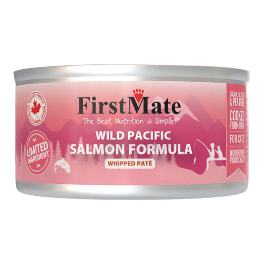FirstMate Grain-Free Wild Salmon Wet Cat Food (Pâté) – 5.5oz Can (Single)